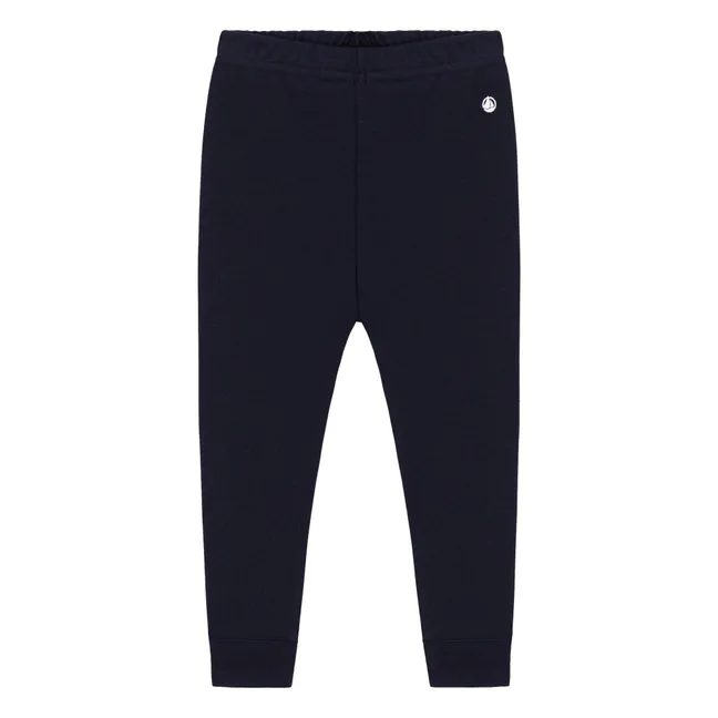 Organic cotton leggings | Navy blue
