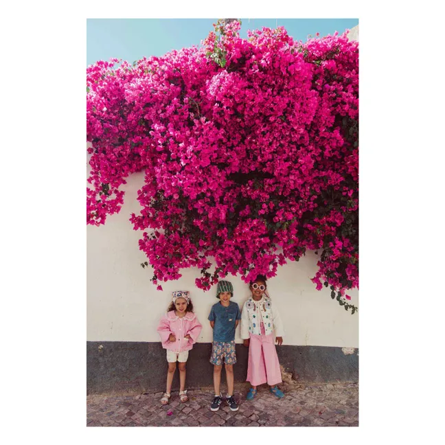 Pantalones Amandine de algodón orgánico | Rosa Bombón