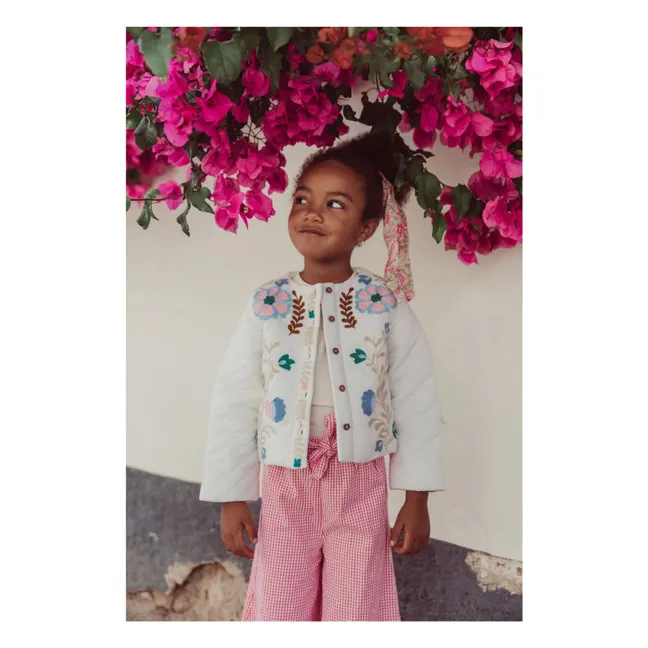 Pantalones Amandine de algodón orgánico | Rosa Bombón
