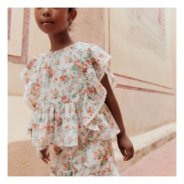 Inès organic cotton blouse | Cream