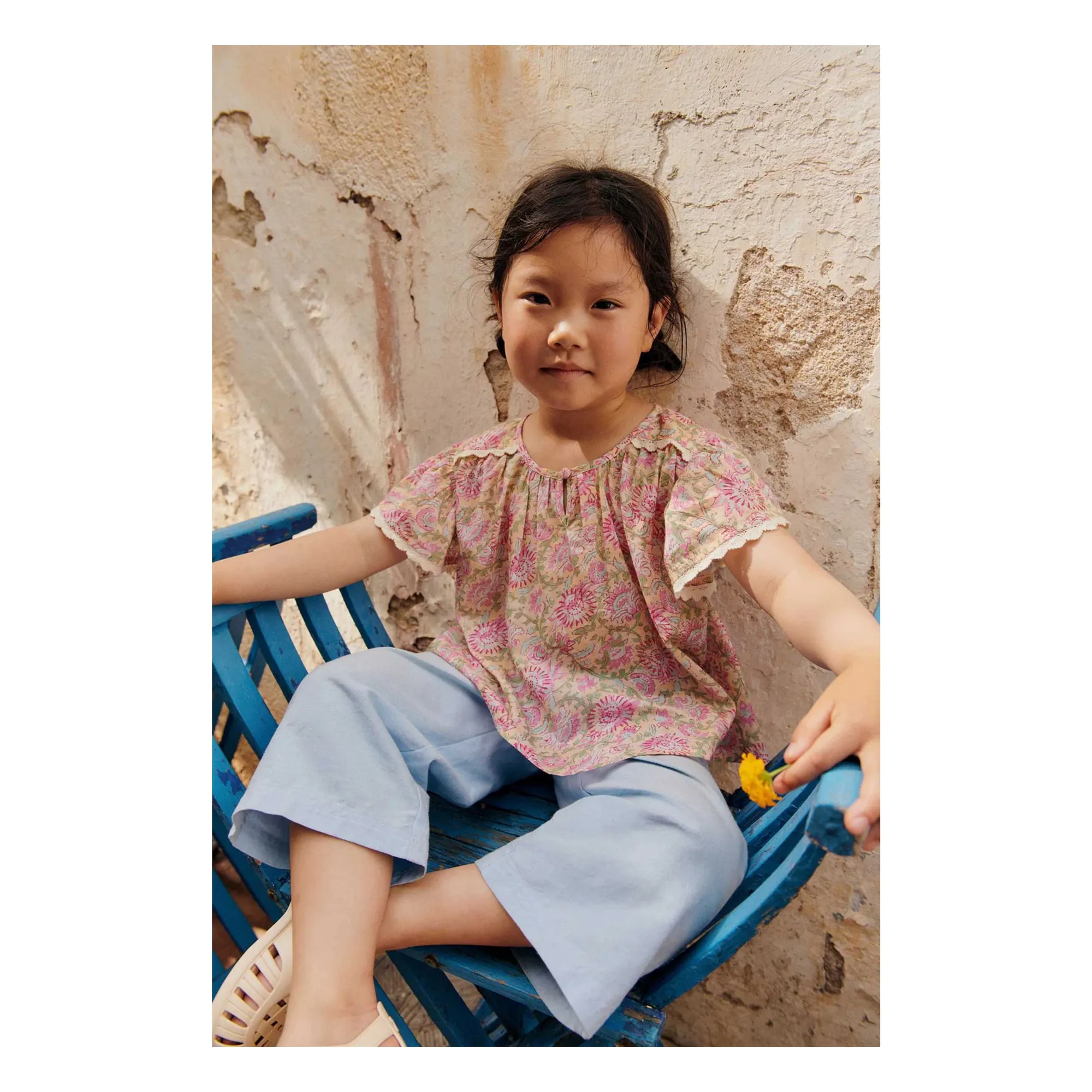 Blouse Eliza Coton Bio | Rose- Image produit n°1