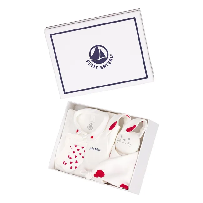 4-teiliges Babyset aus Bio-Baumwolle | Seidenfarben