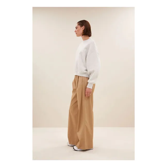 Bibi Logo Sweatshirt | Grau Meliert
