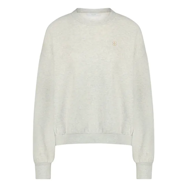 Bibi Logo Sweatshirt | Grau Meliert