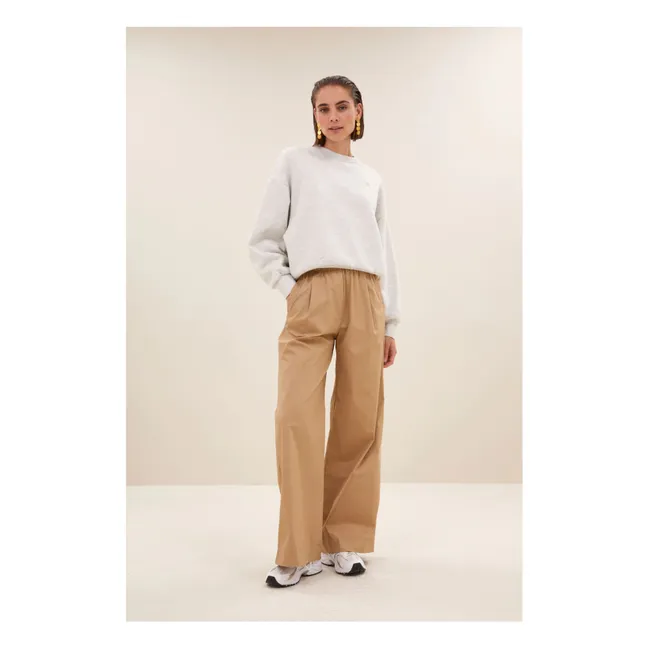 Bibi Logo Sweatshirt | Grau Meliert