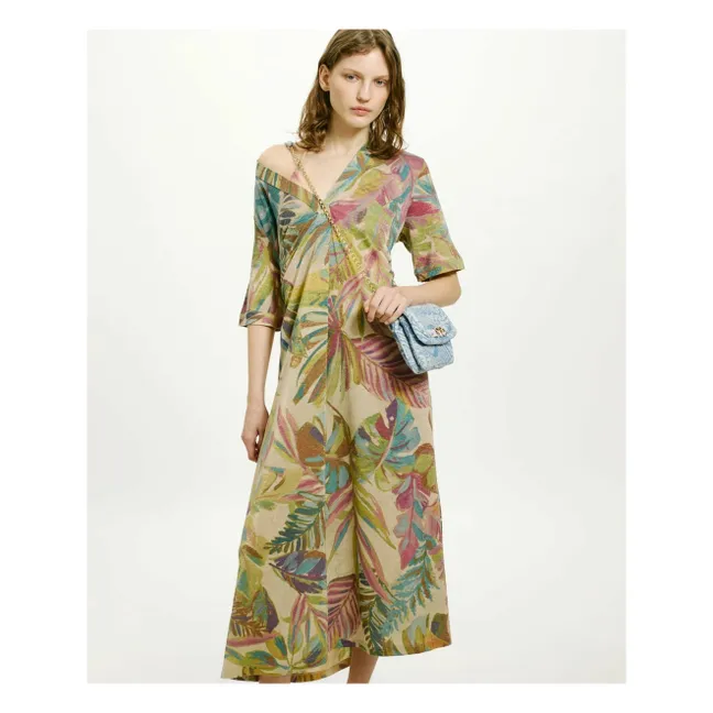 Vestido estampado Altamura | Azul