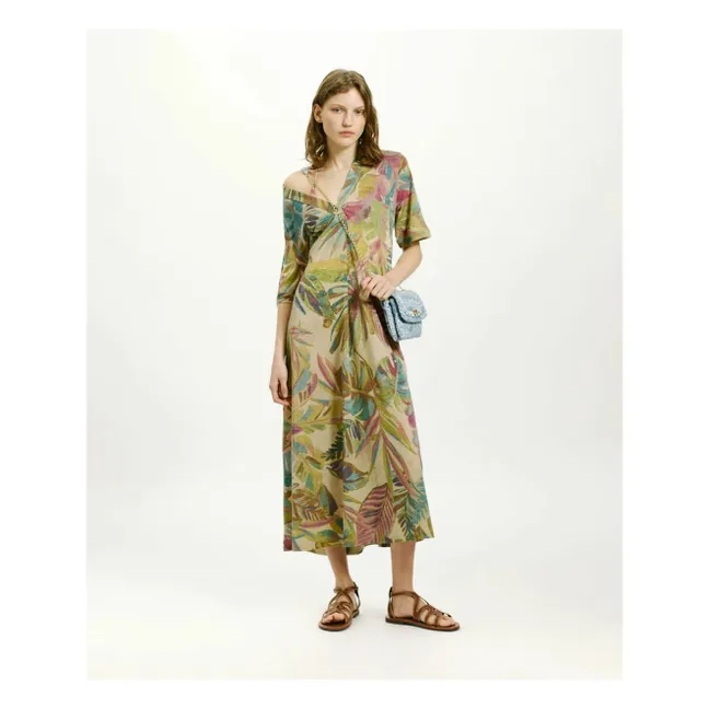 Vestido estampado Altamura | Azul