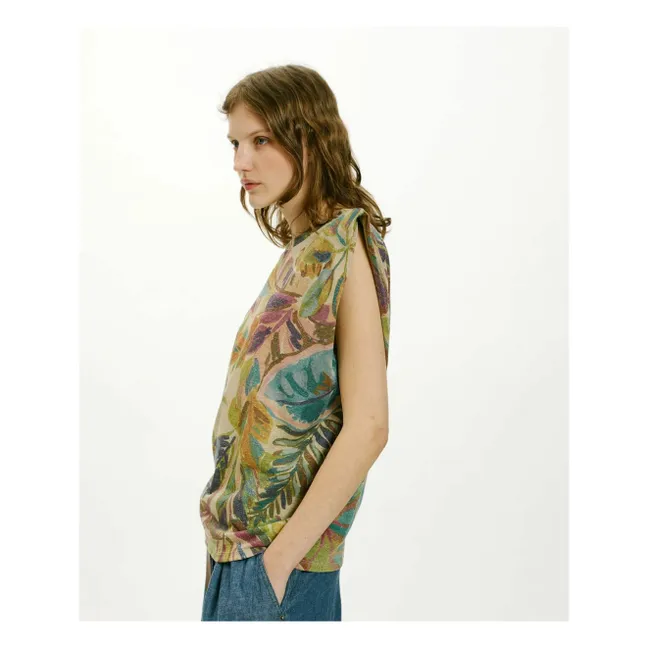 Top estampado Enna | Azul