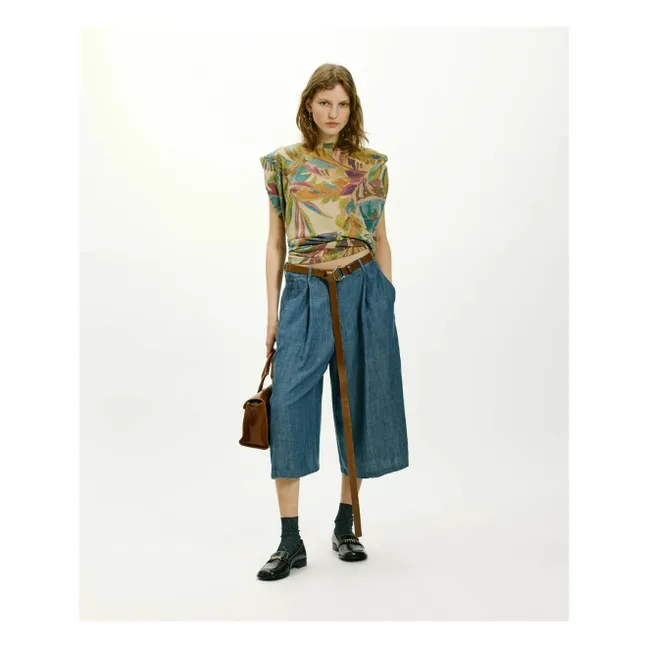 Top estampado Enna | Azul