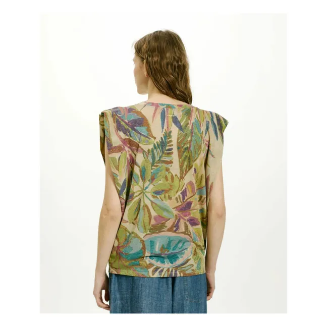 Top estampado Enna | Azul