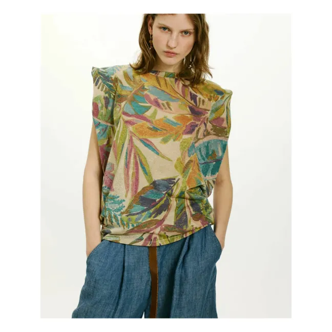 Top estampado Enna | Azul