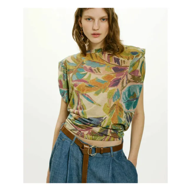 Top estampado Enna | Azul