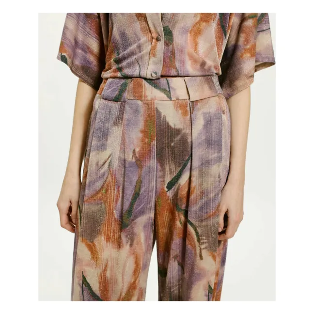 Pantalones estampados Aspen | Violeta