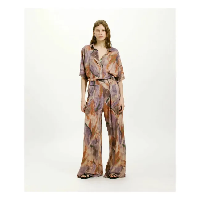 Pantalones estampados Aspen | Violeta