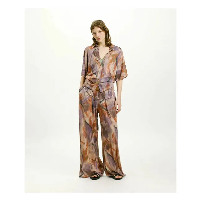 Pantalones estampados Aspen | Violeta