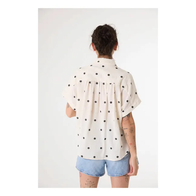 Camicia Louisa Polka | Ecru