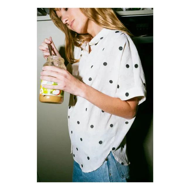 Camicia Louisa Polka | Ecru