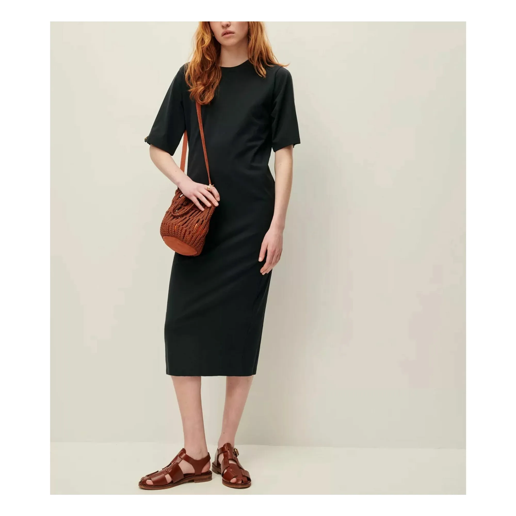 Sessùn - Femme - Robe Longue - XS - Noir - Coton