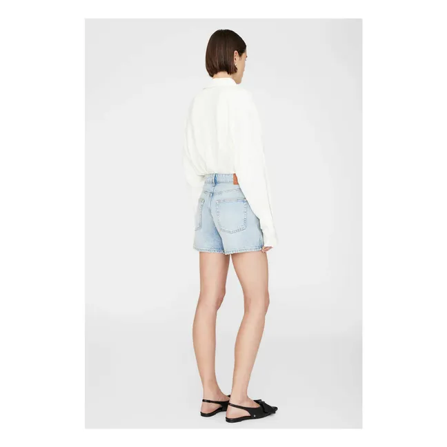 Short Dalton Coton Bio | Washed Blue
