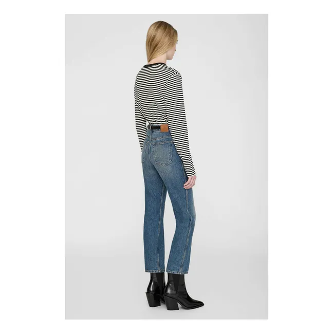 Camiseta de rayas Alessia | Negro
