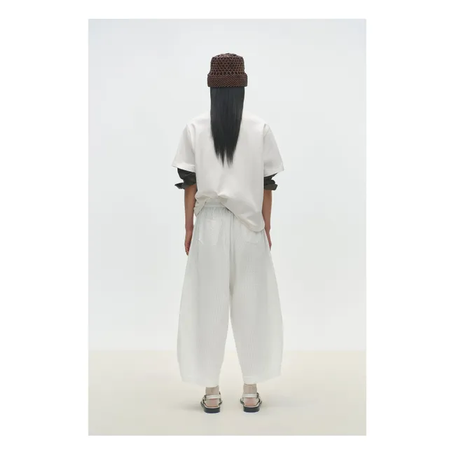 Pantalon Tubular Curved | Blanc