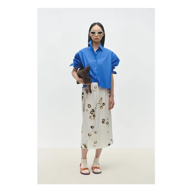 Jupe Fleurs | Ecru
