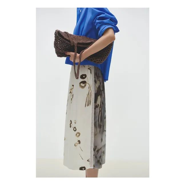 Jupe Fleurs | Ecru