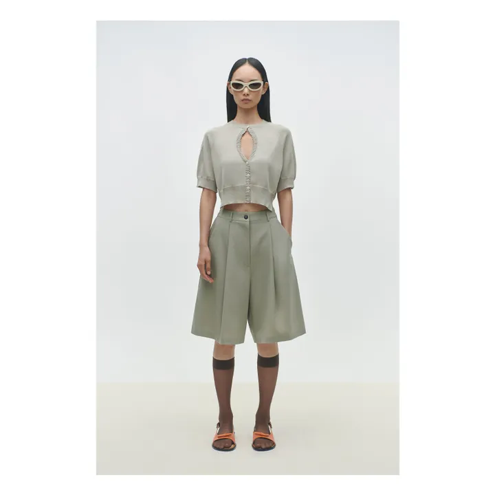 Bermuda Tailoring | Vert kaki- Image produit n°1