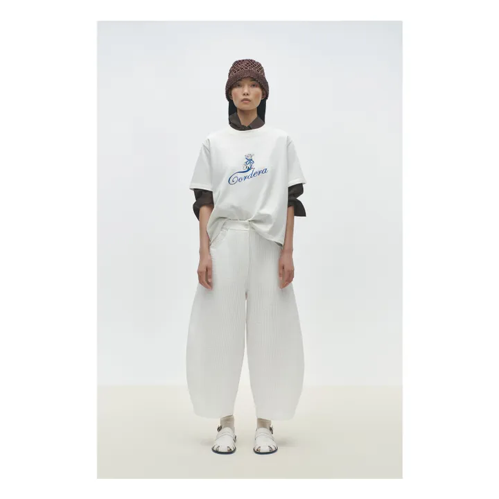 Pantalon Tubular Curved | Blanc- Image produit n°1