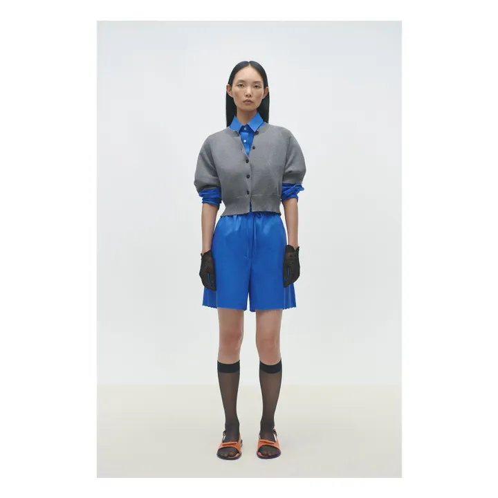 Cardigan Coton et Cachemire | Gris- Image produit n°2