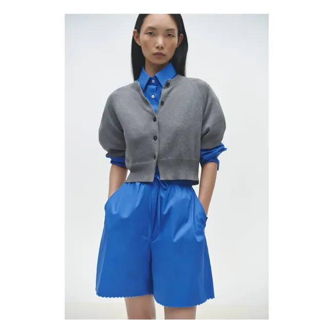 Cotton and cashmere cardigan | Grey