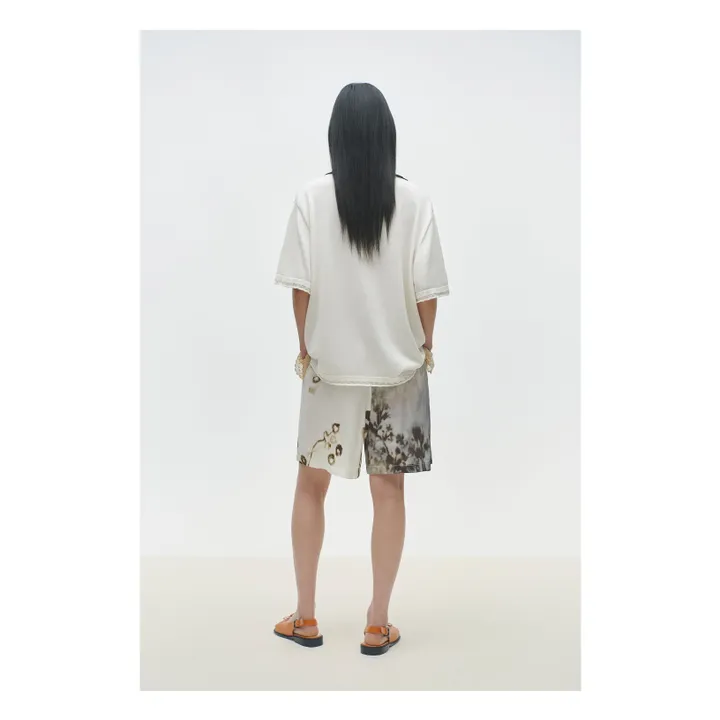 Pull Polo Coton Bio | Ecru- Image produit n°3