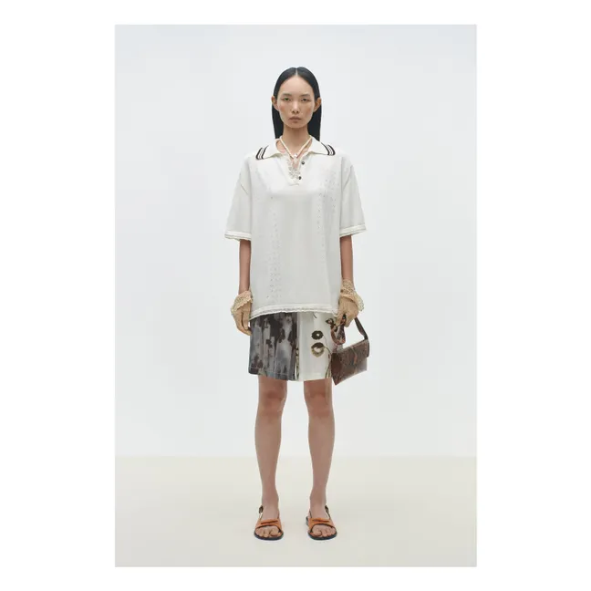 Pull Polo Coton Bio | Ecru