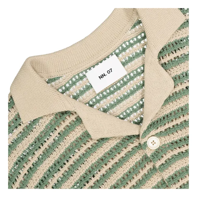 Crochet shirt Henry 6636 | Ecru