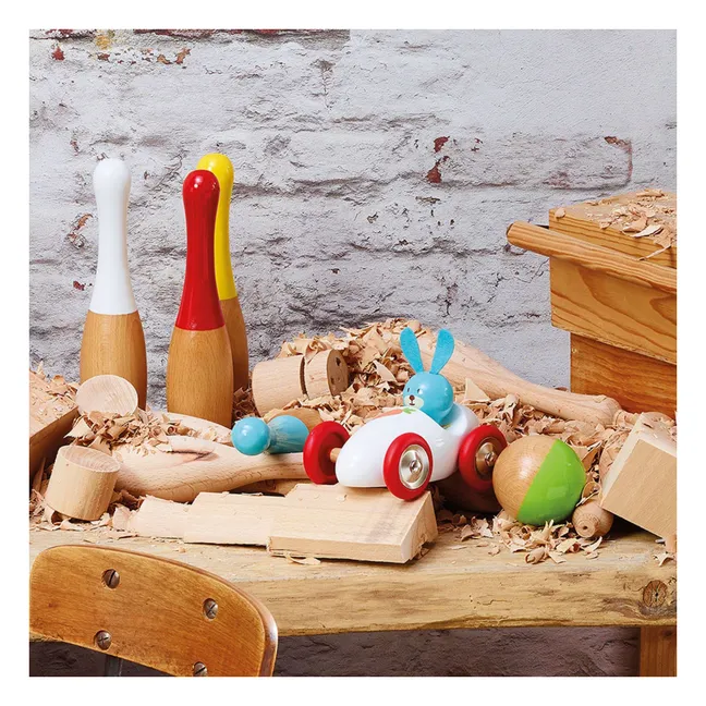 L'auto di Raoul il coniglio  | Bianco