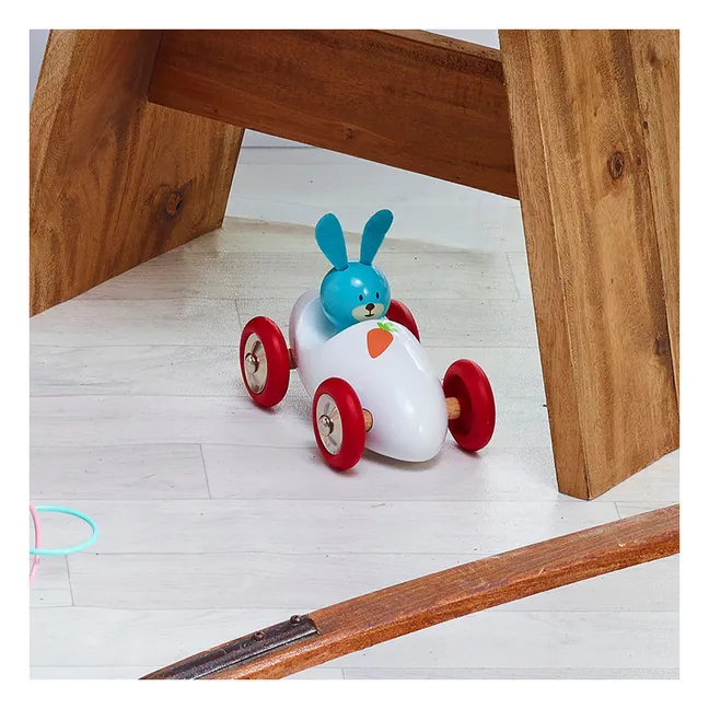 L'auto di Raoul il coniglio  | Bianco