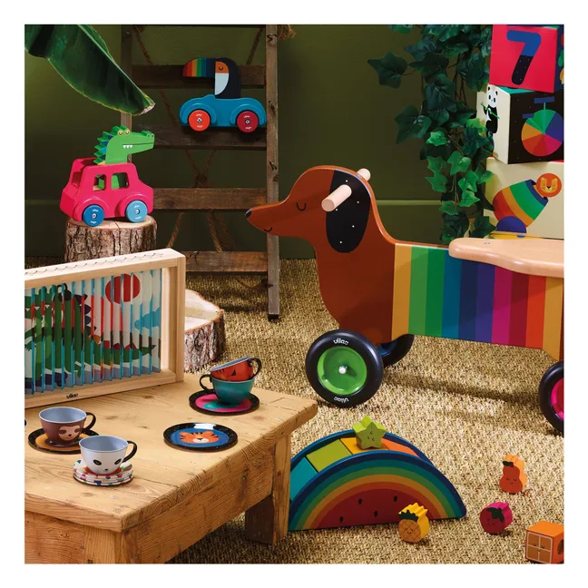 Hölzerner Träger Hund