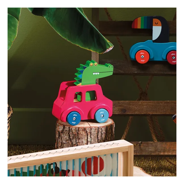 Voiture klaxon Le Crocodile | Rouge