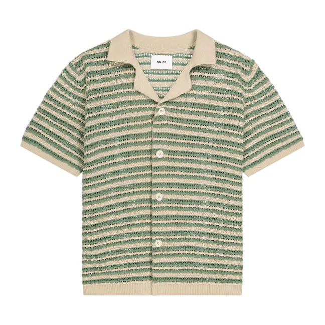 Crochet shirt Henry 6636 | Ecru