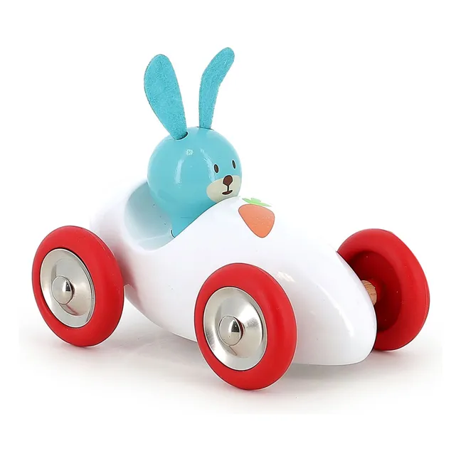 L'auto di Raoul il coniglio  | Bianco