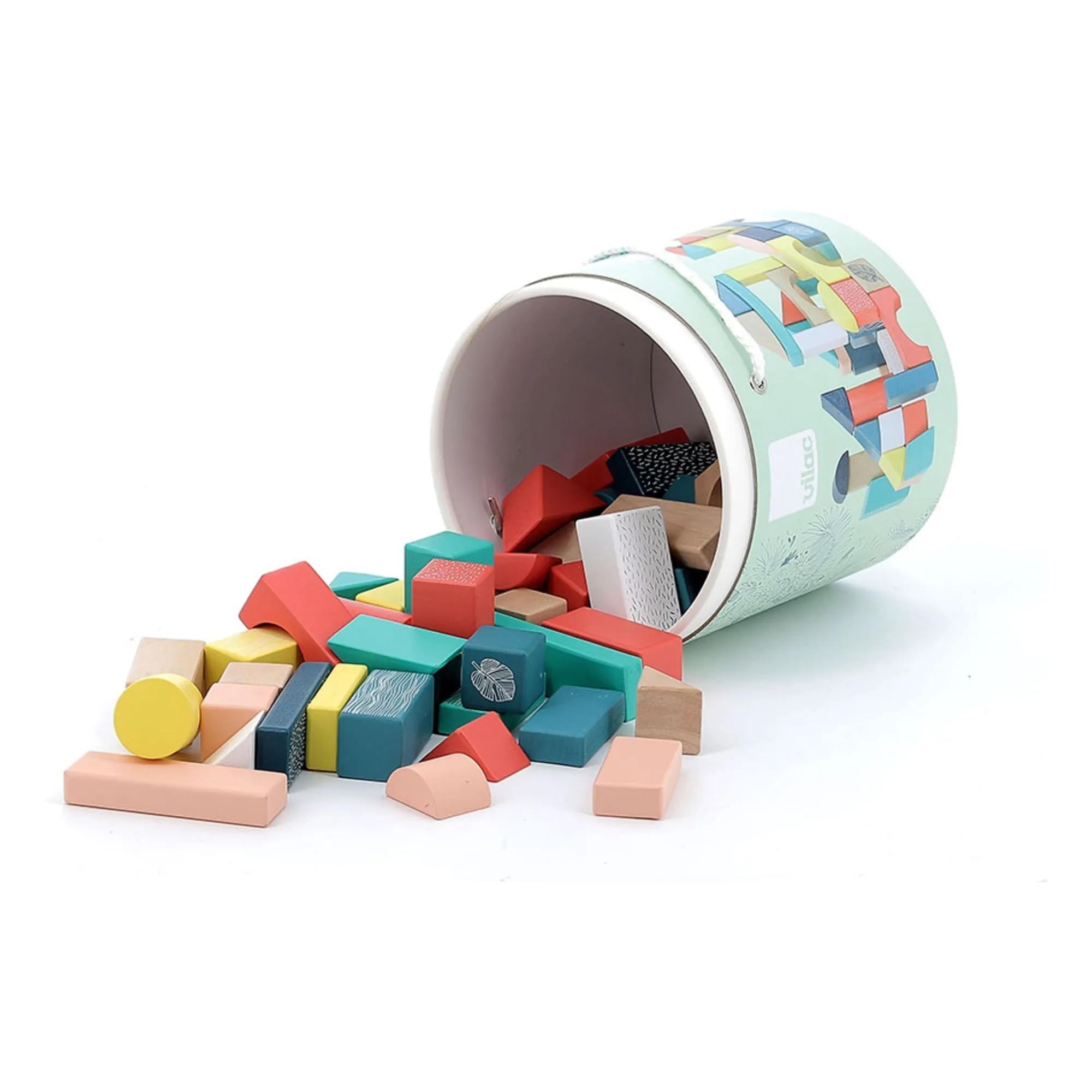 Jeu de construction en bois Sous la canopée - Boîte de 54- Image produit n°3