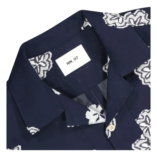 Bluse Leo Bio-Baumwolle | Navy