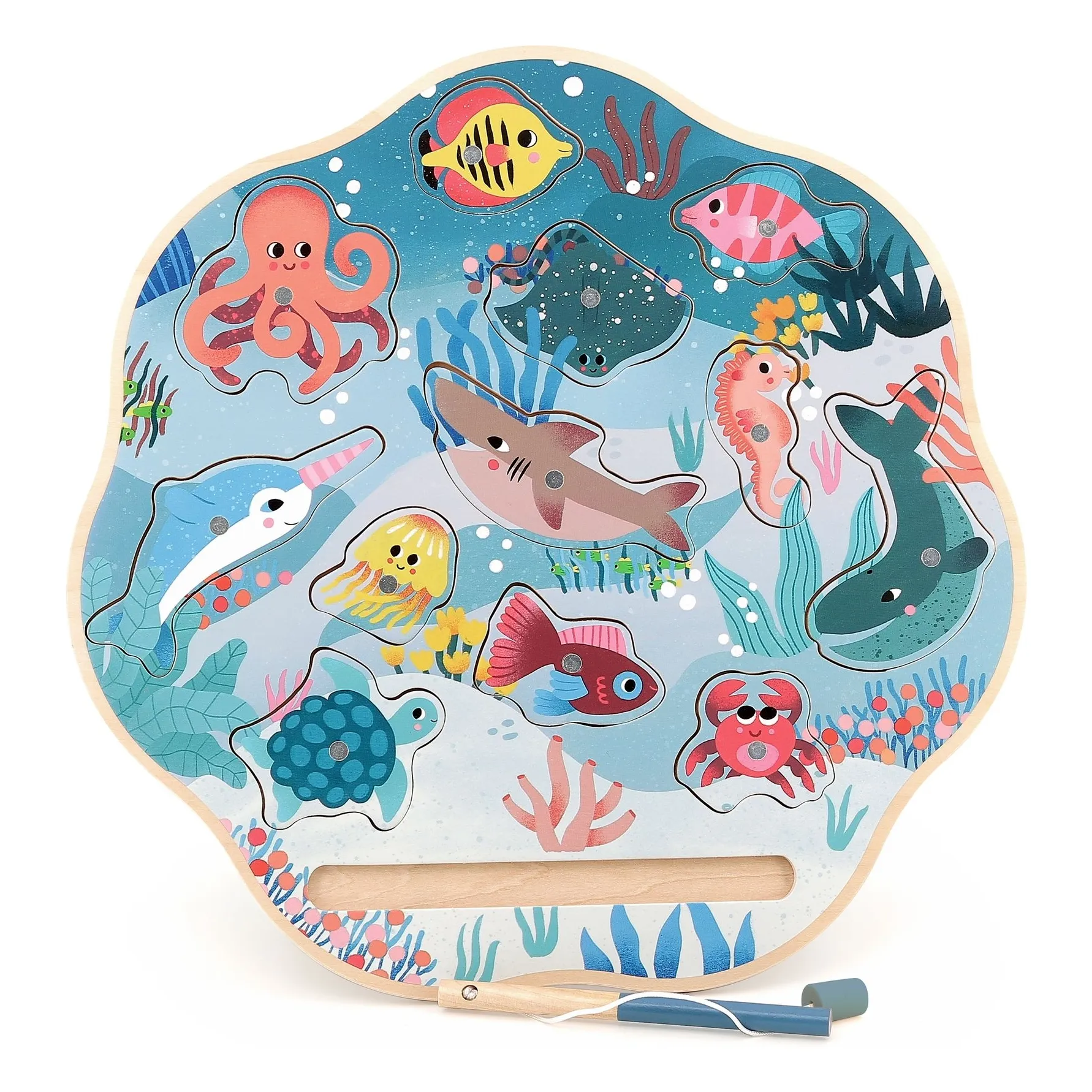 Vilac Multicoloured Oceans Magnetic Angling Game