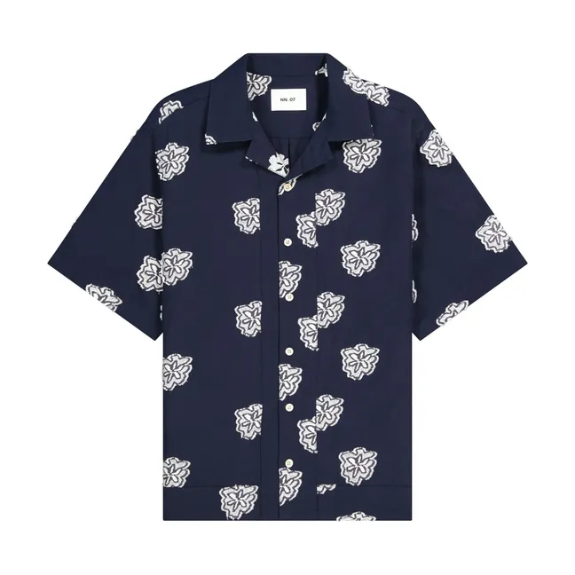 Bluse Leo Bio-Baumwolle | Navy