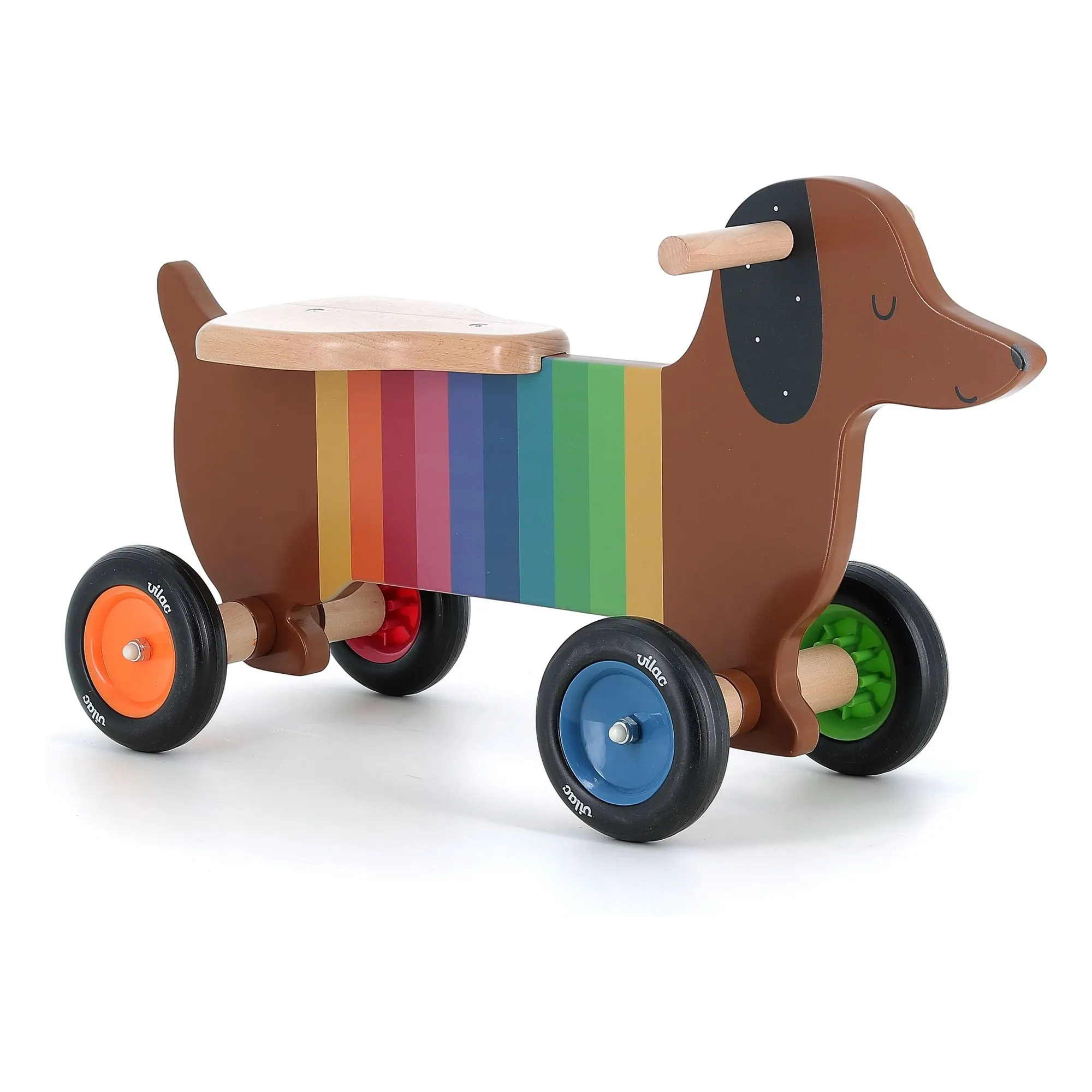 Vilac Multicoloured Wooden Carrier Dog