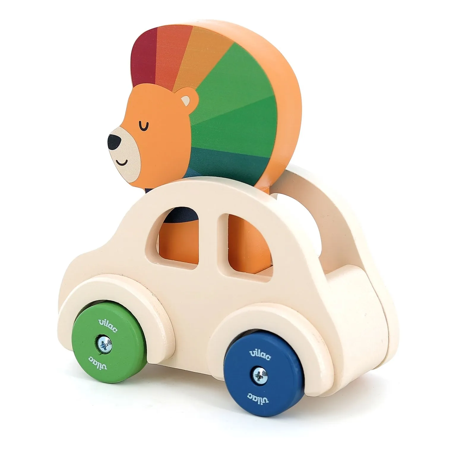 Voiture klaxon Le Lion | Beige- Image produit n°6