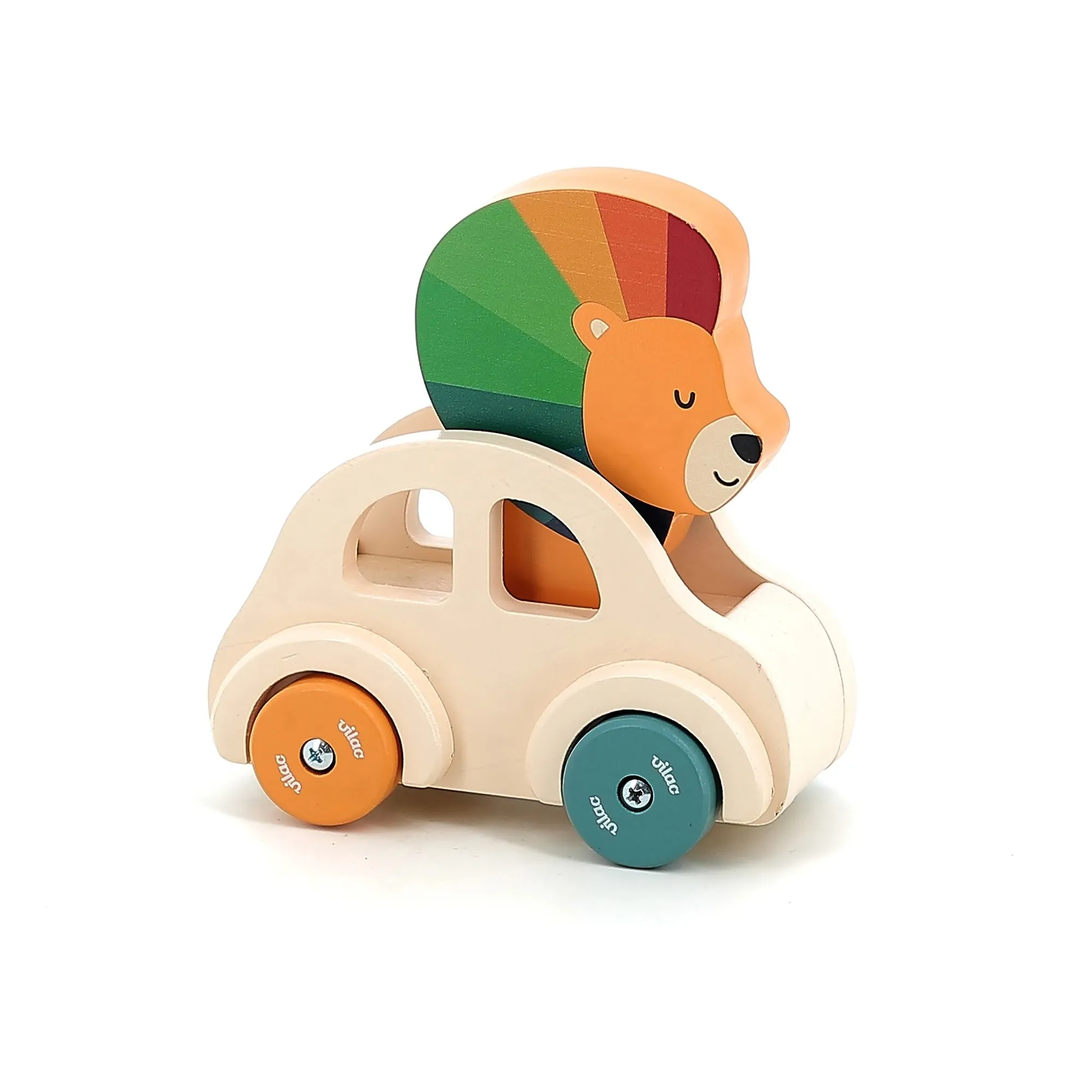 Voiture klaxon Le Lion | Beige- Image produit n°0
