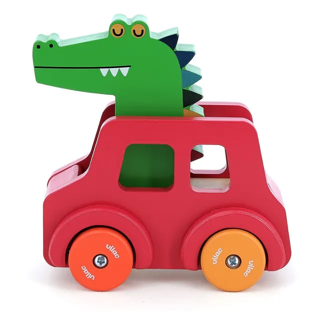 Voiture klaxon Le Crocodile | Rouge