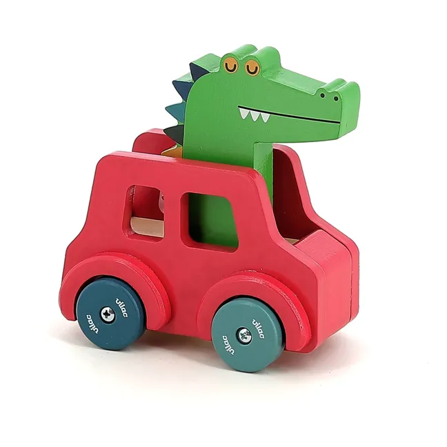 Voiture klaxon Le Crocodile | Rouge