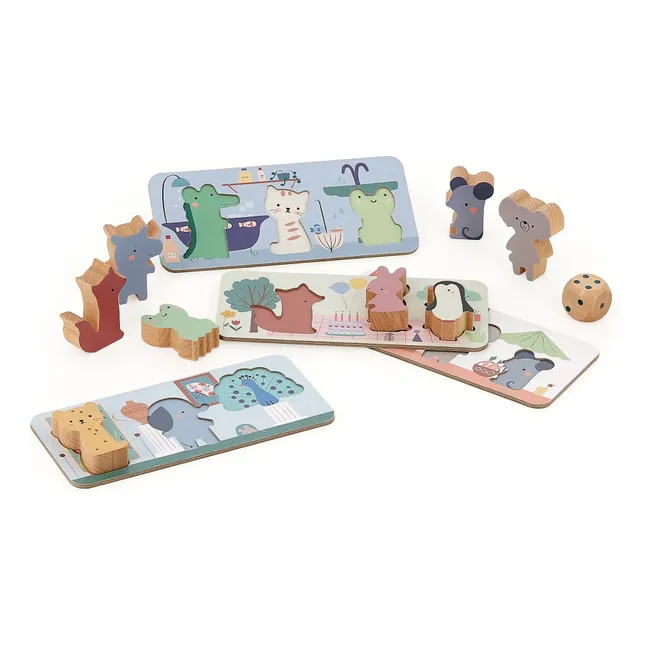 Juego de mesa 4 en 1